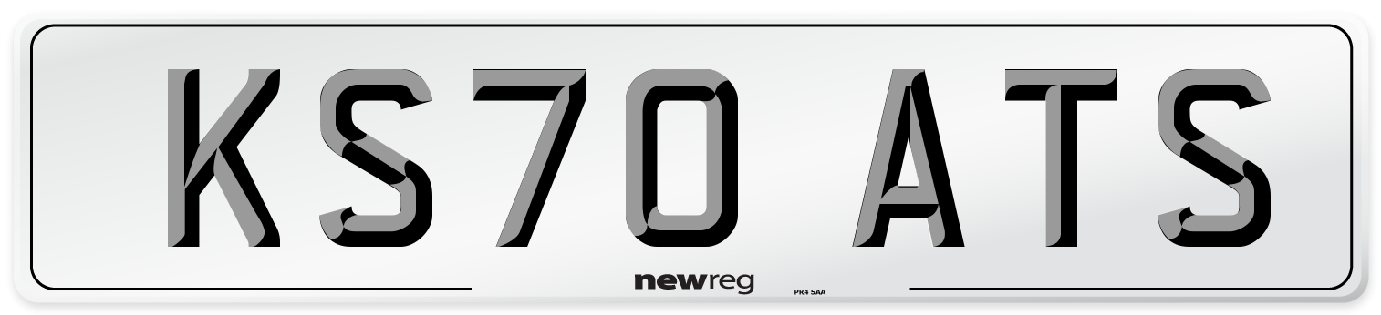 KS70 ATS Number Plate from New Reg
